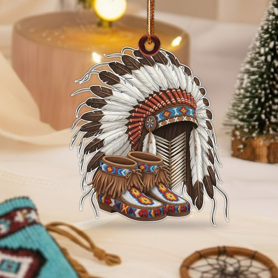 Spirit of the Chief Ornament Unique Christmas Gift Decor Flat Acrylic