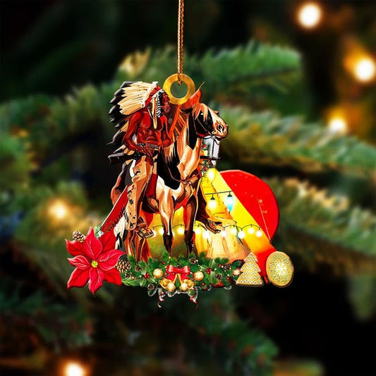 Horse Tipi Native Chief American - Unique Christmas Gift Decor Flat Acrylic