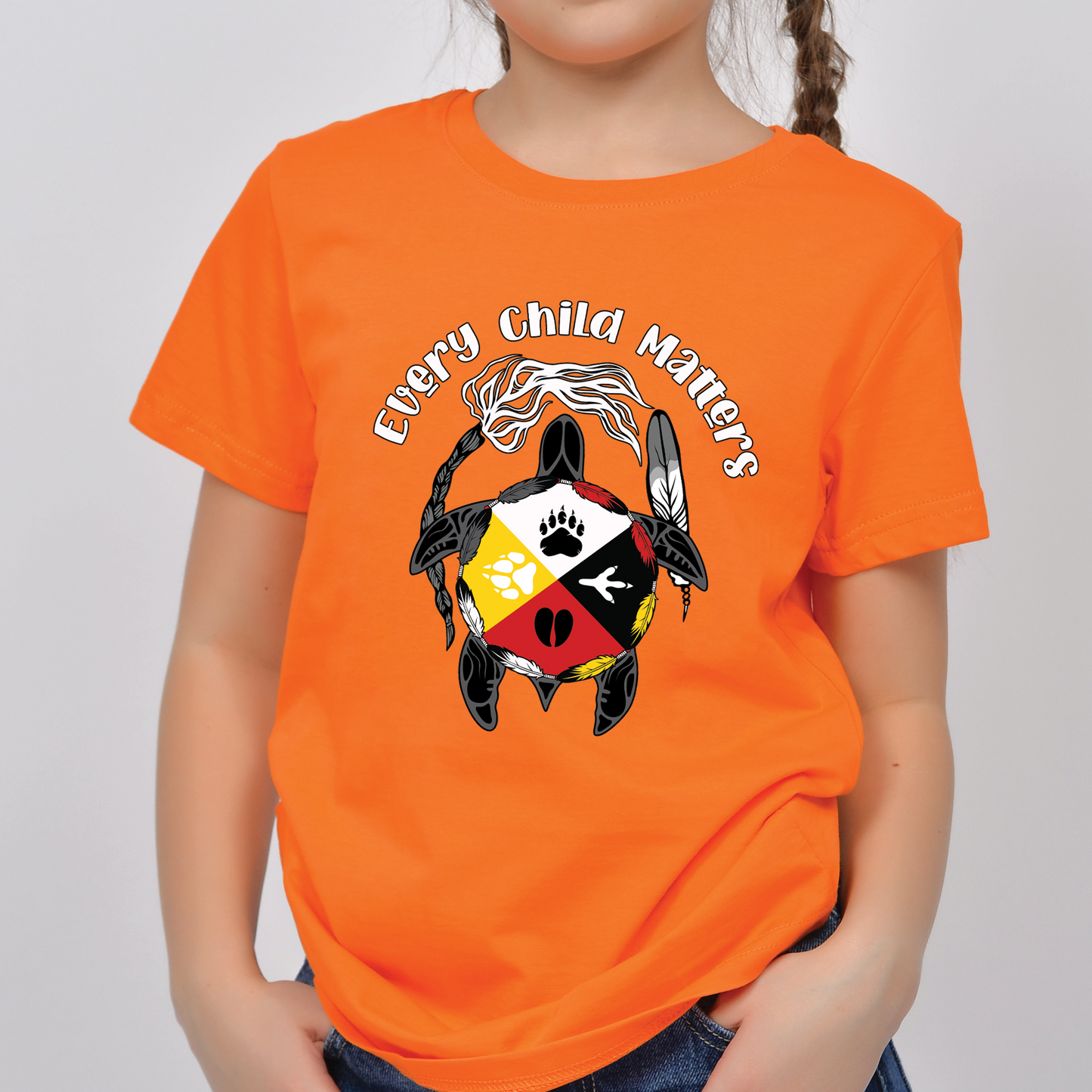 Every Child Matters T-Shirt/Hoodie/Sweatshirt/Kids T-Shirt – Native American Turtle Design