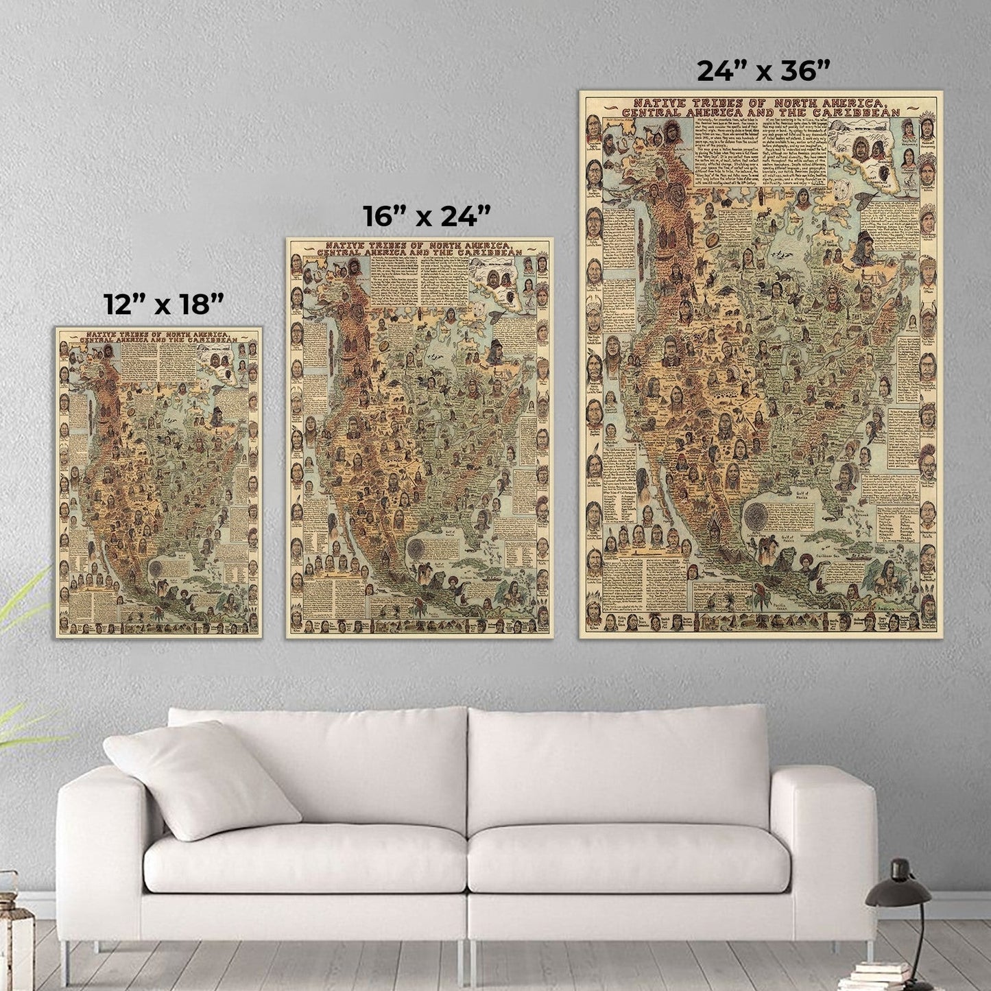 The Ten Native American Commandments Of Chief - Poster & Canvas