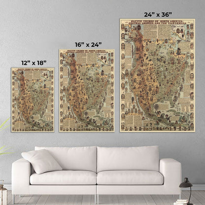 The Ten Native American Commandments Of Chief - Poster & Canvas