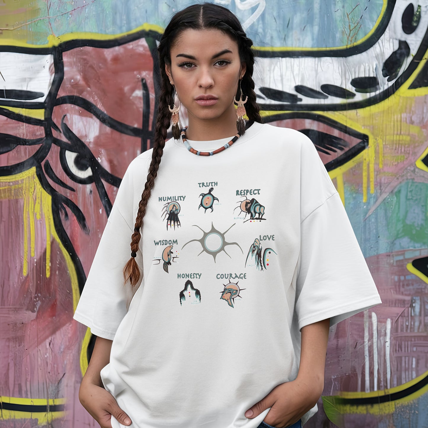 The Seven Sacred Laws Native American Indigenous Culture Unisex T-Shirt/Hoodie/Sweatshirt