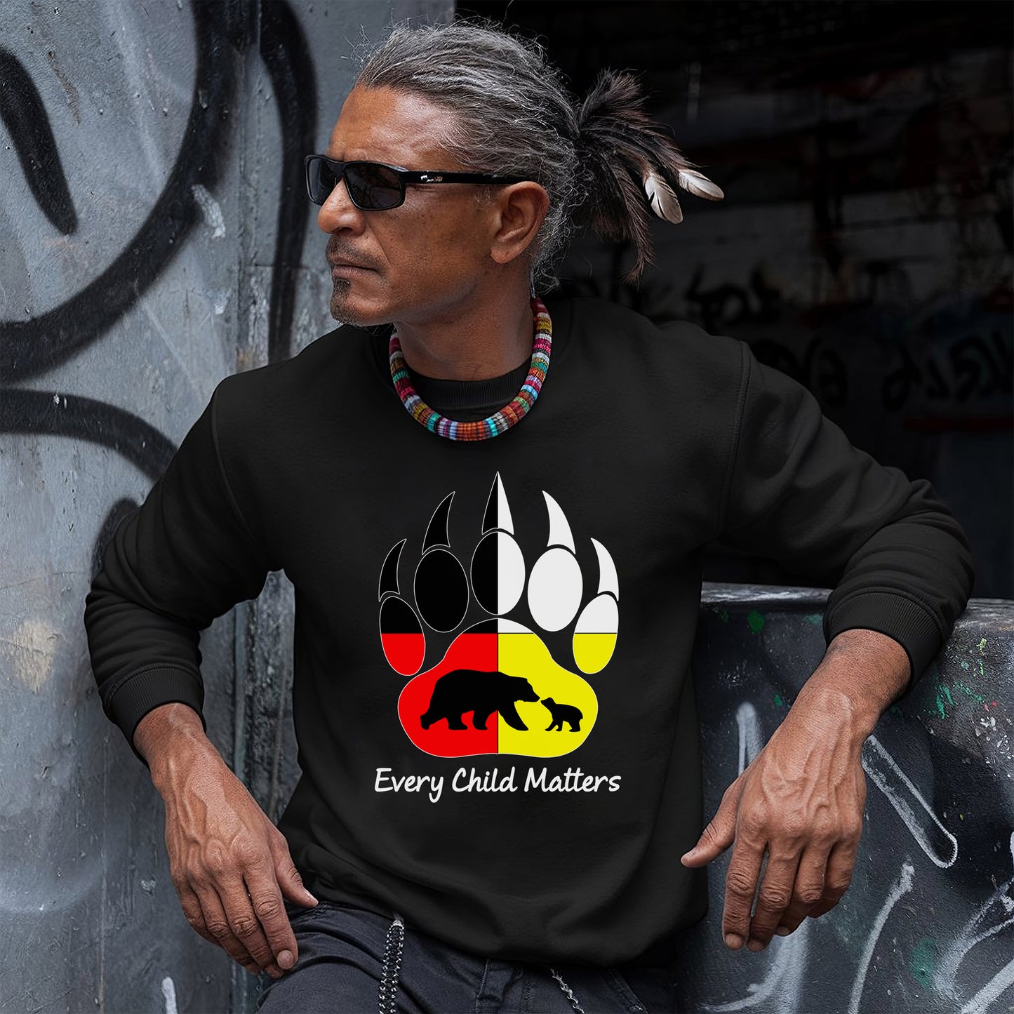 Every Child Matters Bear Paw Indigenous Pride Unisex T-Shirt/Hoodie/Sweatshirt