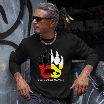 Every Child Matters Bear Paw Indigenous Pride Unisex T-Shirt/Hoodie/Sweatshirt