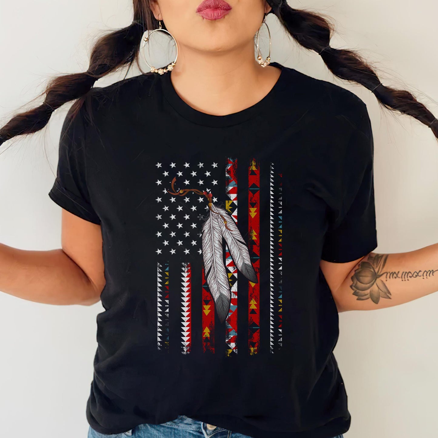 Flag Native American, Indian American Unisex T-Shirt/Hoodie/Sweatshirt