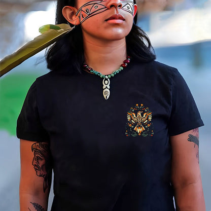 NO ONE IS ILLEGAL ON STOLEN LAND. WE WALK ON NATIVE LAND - Two sides - Unisex T-Shirt/Hoodie/Sweatshirt