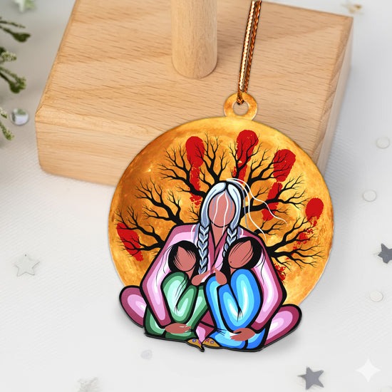 Embrace of the Ancestors Native Memorial Ornament Unique Christmas Gift Decor Flat Acrylic