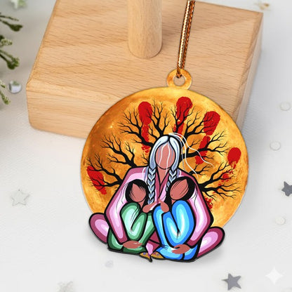 Embrace of the Ancestors Native Memorial Ornament Unique Christmas Gift Decor Flat Acrylic