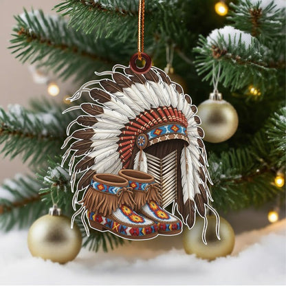 Spirit of the Chief Ornament Unique Christmas Gift Decor Flat Acrylic