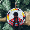 Indigenous Women Handmade Beaded Patch Necklace Pendant
