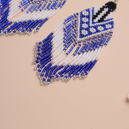 Indigenous Women Pattern Beaded Handmade Earrings For Women