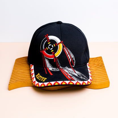 Dreamcatcher Embroidered Beaded Baseball Cap With Brim Unisex Native American Style