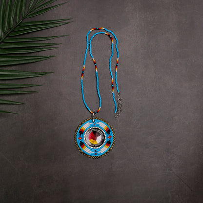 MMIW Handmade Beaded Wire Necklace Pendant For Women With Native American Style