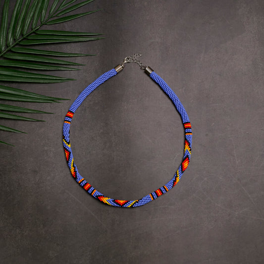 Inspired Beaded Handmade Necklace Unisex With Native American Style