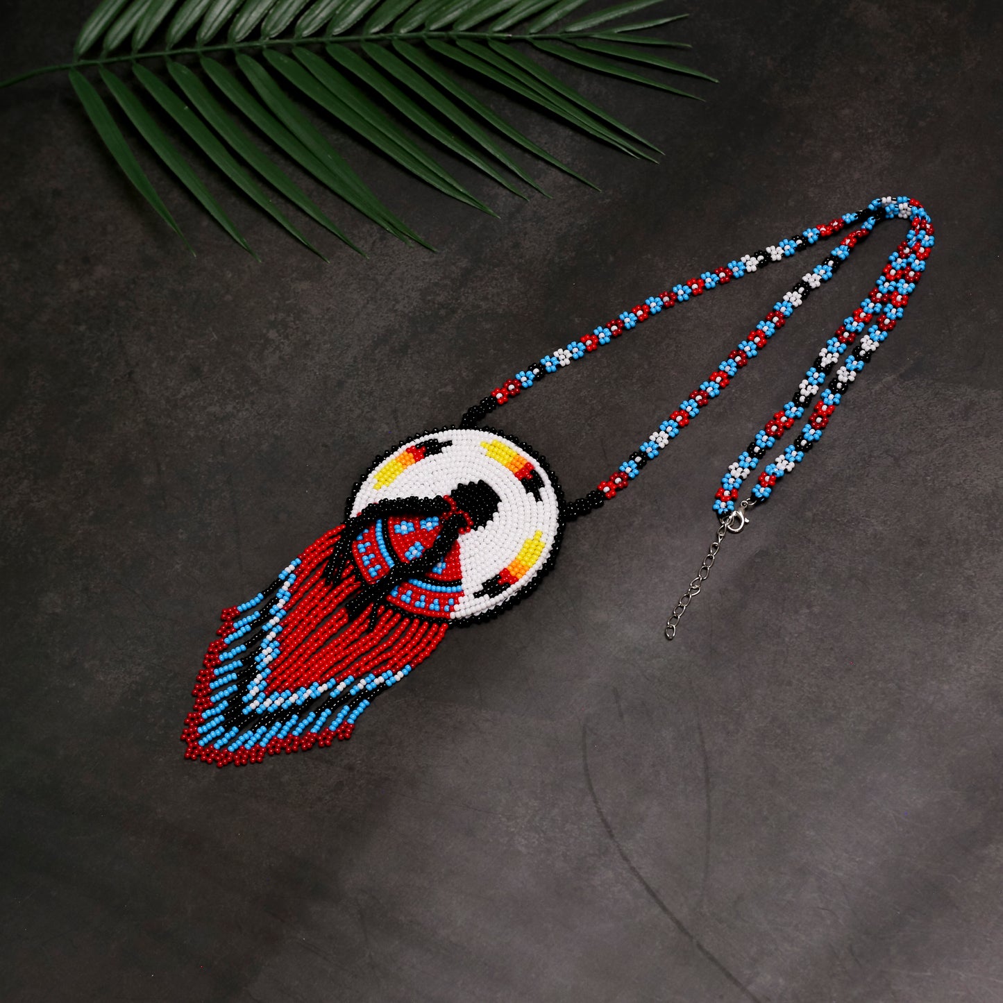 Premium MMIW Handmade Beaded Necklace Long Native American Style for Women