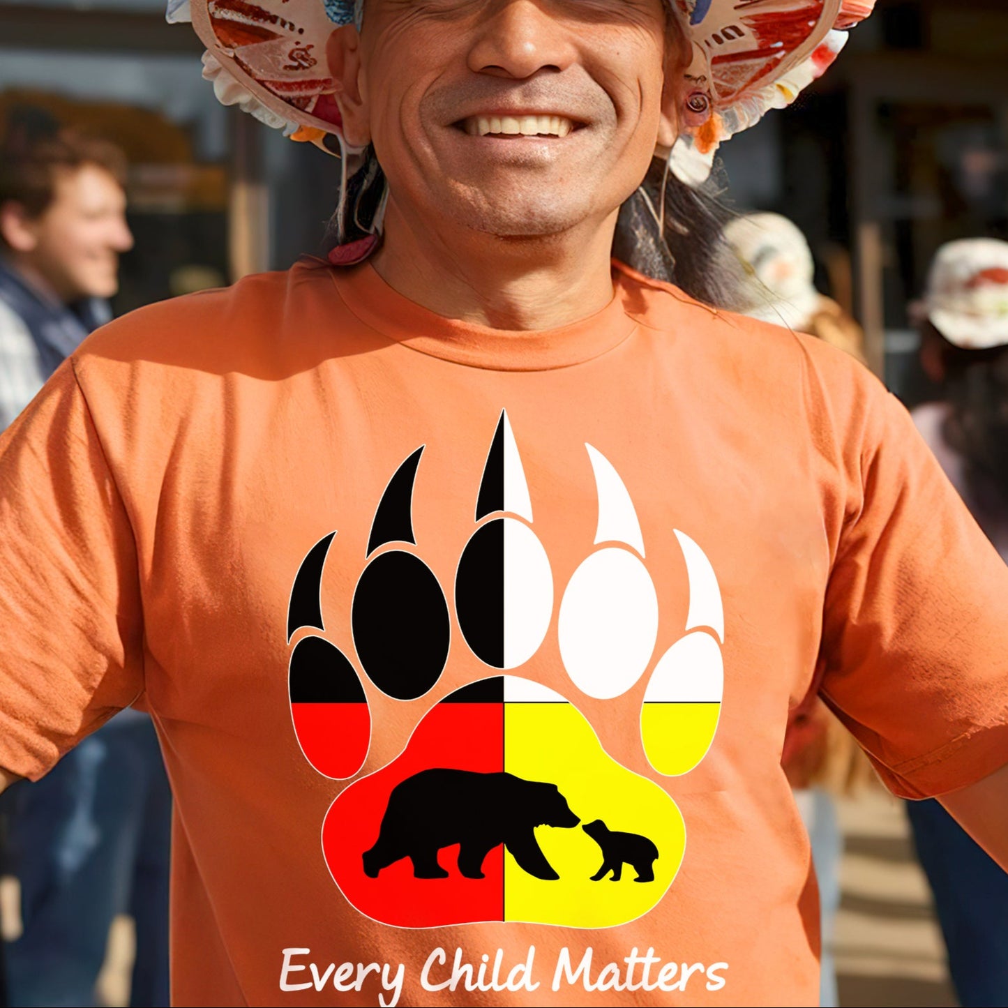 Every Child Matters Bear Paw Indigenous Pride Unisex T-Shirt/Hoodie/Sweatshirt
