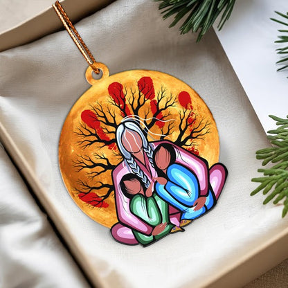 Embrace of the Ancestors Native Memorial Ornament Unique Christmas Gift Decor Flat Acrylic
