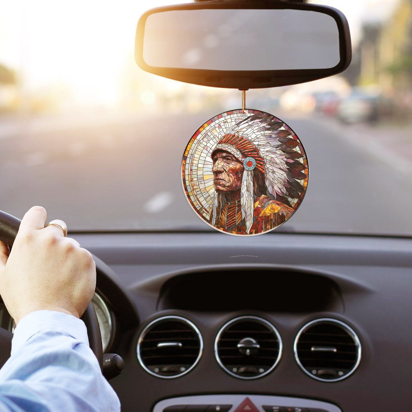 Feathered Warrior Native American - Unique Christmas Gift Decor Flat Acrylic