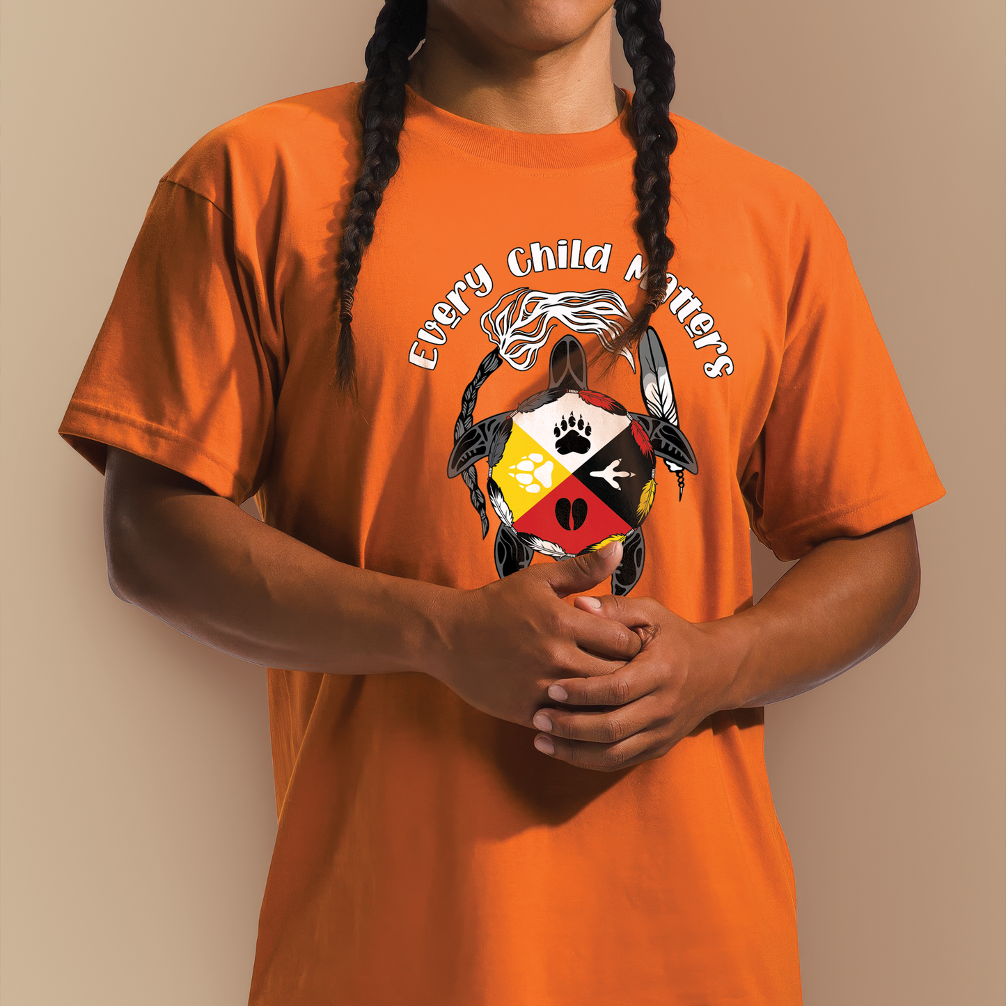 Every Child Matters T-Shirt/Hoodie/Sweatshirt/Kids T-Shirt – Native American Turtle Design