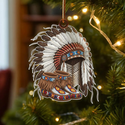 Spirit of the Chief Ornament Unique Christmas Gift Decor Flat Acrylic