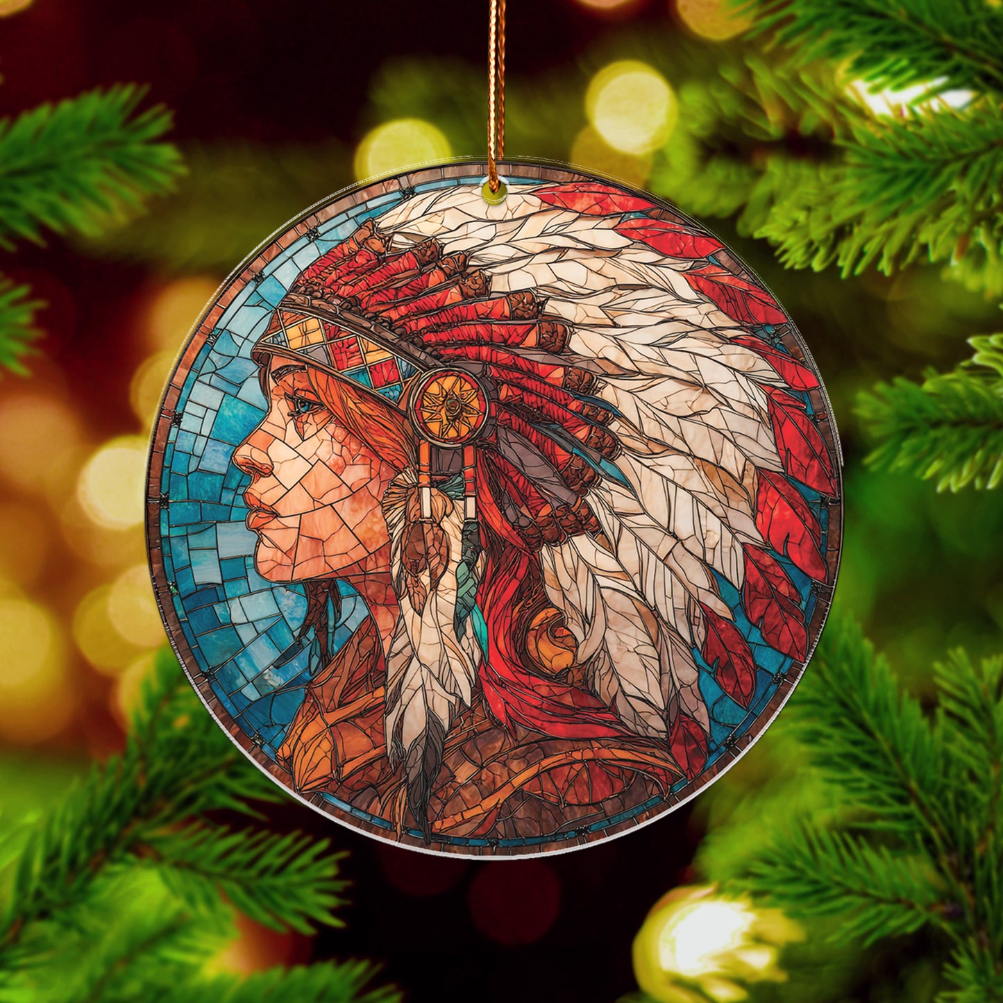 Tribal Spirit Native American – Unique Christmas Gift Decor Flat Acrylic