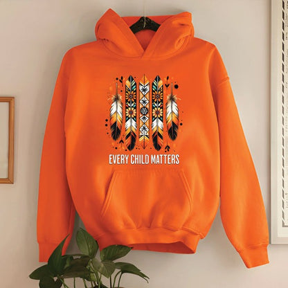 Every Child Matters Orange Native American Feather Unisex T-Shirt/Hoodie/Sweatshirt