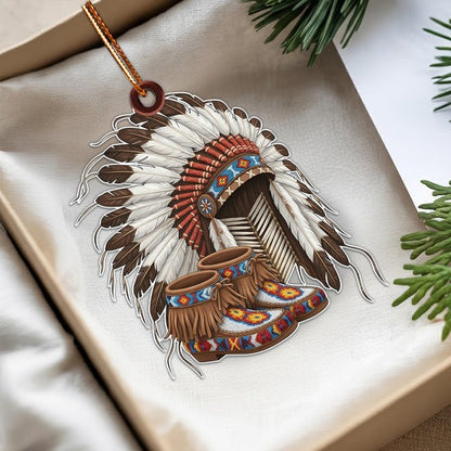 Spirit of the Chief Ornament Unique Christmas Gift Decor Flat Acrylic