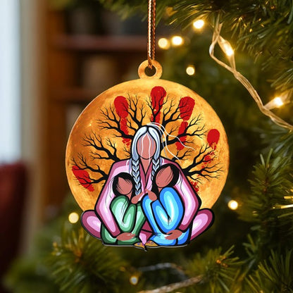 Embrace of the Ancestors Native Memorial Ornament Unique Christmas Gift Decor Flat Acrylic