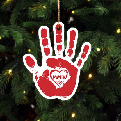 MMIW Red Hand Native American - Unique Christmas Gift Decor Flat Acrylic
