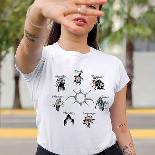 The Seven Sacred Laws Native American Indigenous Culture Unisex T-Shirt/Hoodie/Sweatshirt