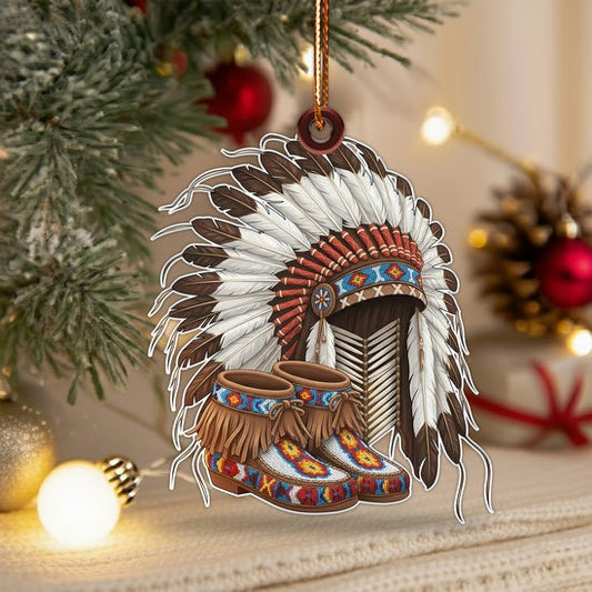 Spirit of the Chief Ornament Unique Christmas Gift Decor Flat Acrylic