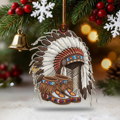 Spirit of the Chief Ornament Unique Christmas Gift Decor Flat Acrylic