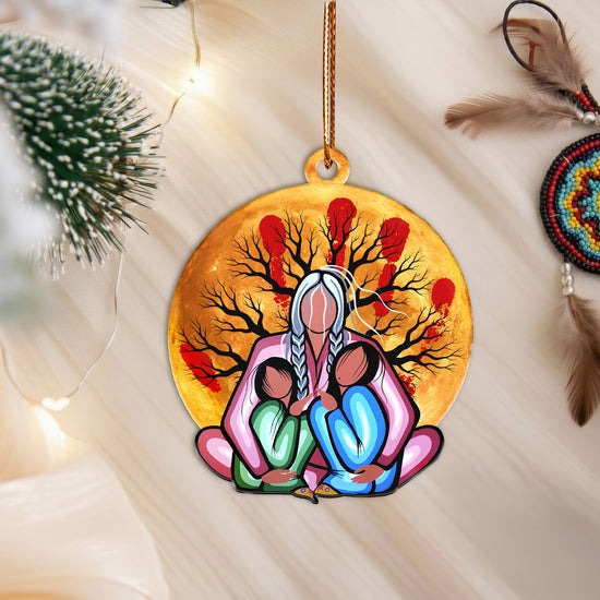 Embrace of the Ancestors Native Memorial Ornament Unique Christmas Gift Decor Flat Acrylic
