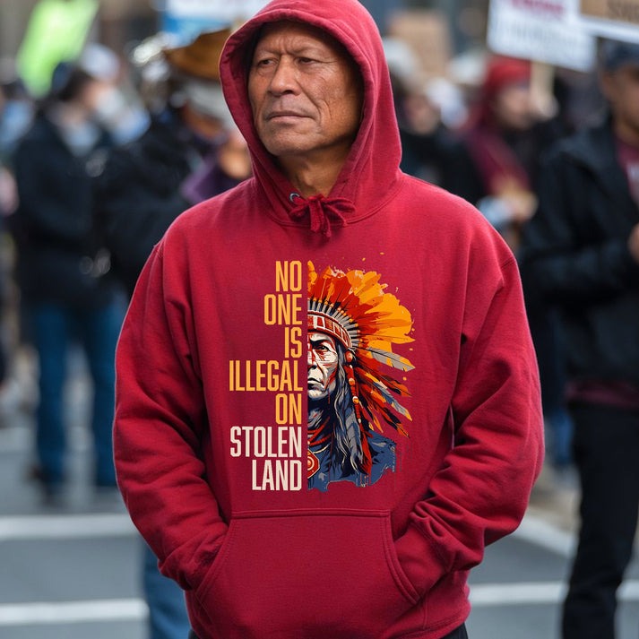 NO ONE IS ILLEGAL ON STOLEN LAND Unisex T-Shirt/Hoodie/Sweatshirt