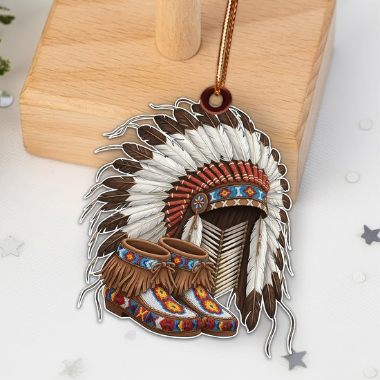 Spirit of the Chief Ornament Unique Christmas Gift Decor Flat Acrylic