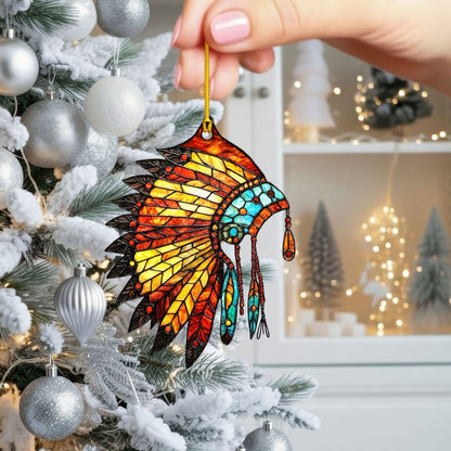 Native American Headdress - Tribal Pride Decor Flat Acrylic