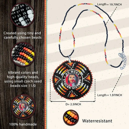 Every Child Matters Handmade Beaded Wire Necklace Pendant