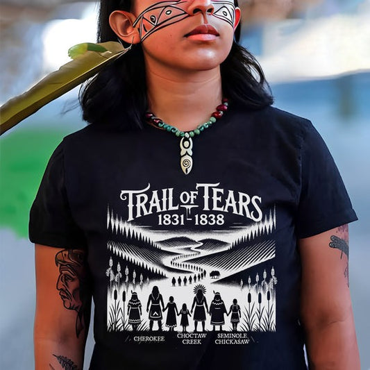 Trail Of Tears - Native Heritage Trail of Tears 5 Tribes - T-Shirt/Hoodie/Sweatshirt