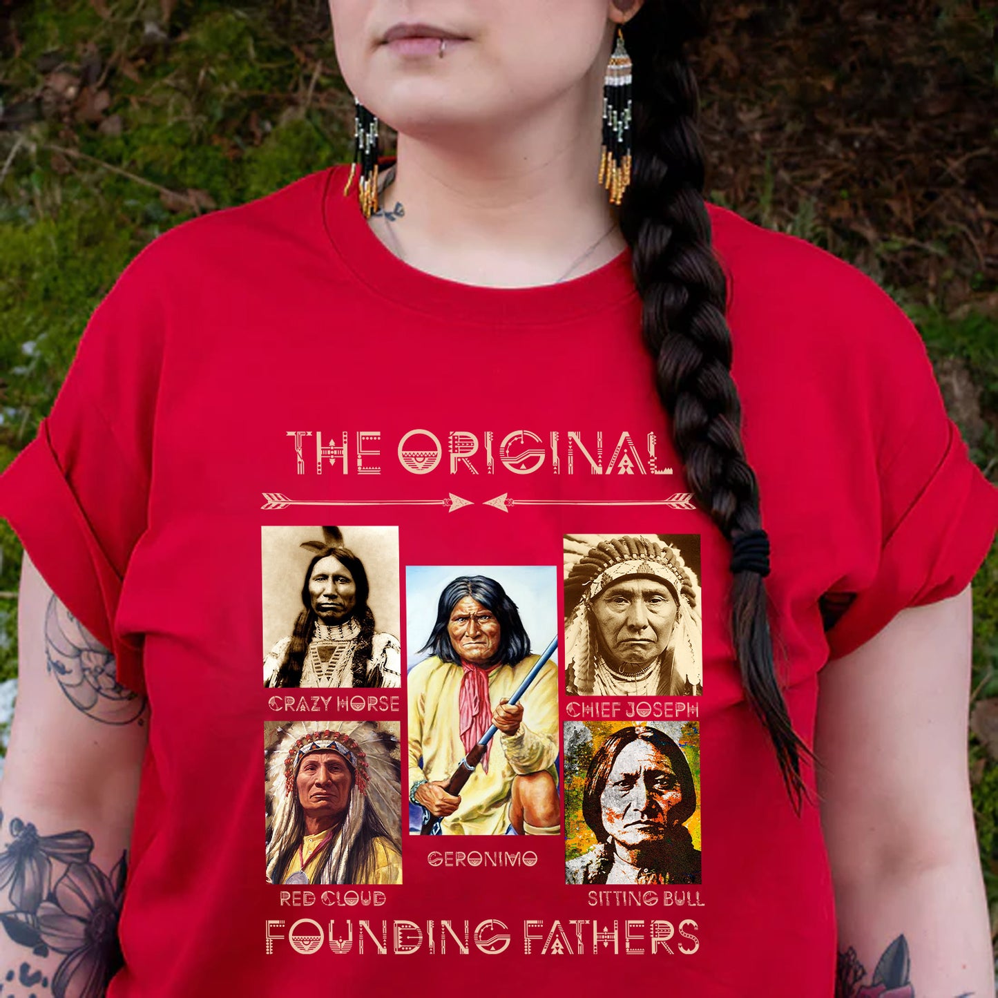 Native American The Original Founding Five Father T-Shirt/Hoodie/Sweatshirt