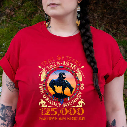 Trail of Tears Memorial – 125,000 Native Americans Lost Unisex - T-Shirt/Hoodie/Sweatshirt