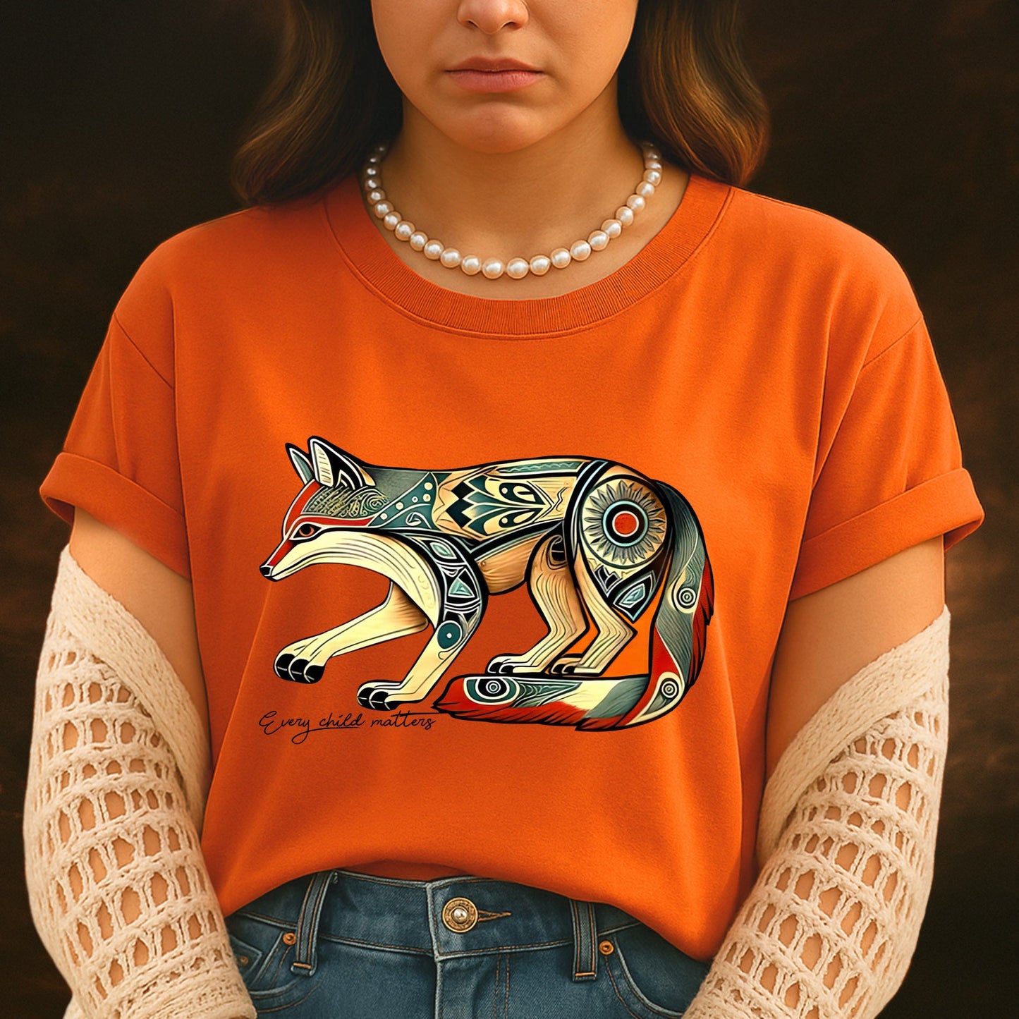 Every Child Matters Native Fox Totem Native American T-Shirt/Hoodie/Sweatshirt