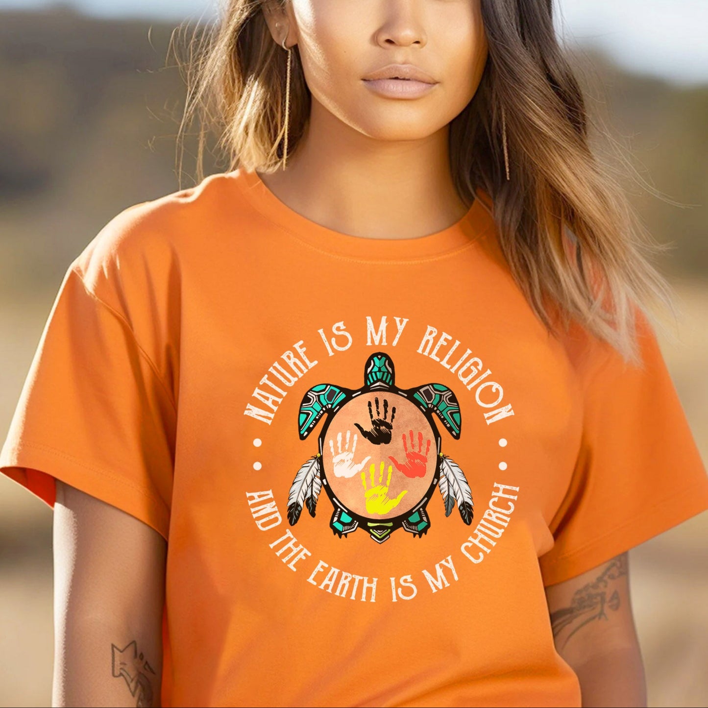 Every Child Matters Sacred Turtle Tee Nature Is My Religion Unisex T-Shirt/Hoodie/Sweatshirt