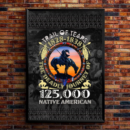 Trail of Tears Memorial 125,000 Native Americans Lost Poster/Canvas