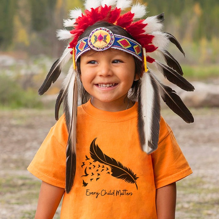 Every Child Matters Feather Flying Birds Design For Orange Shirt Day T-Shirt/Hoodie/Sweatshirt