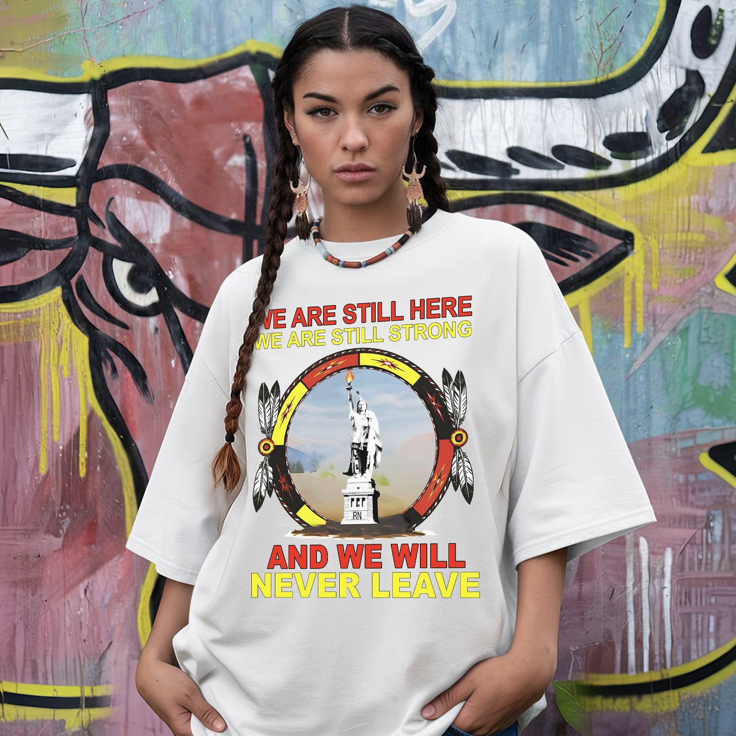 We Are Still Here We Are Still Strong And We Will Never Leave – Unisex T-Shirt/Hoodie/Sweatshirt