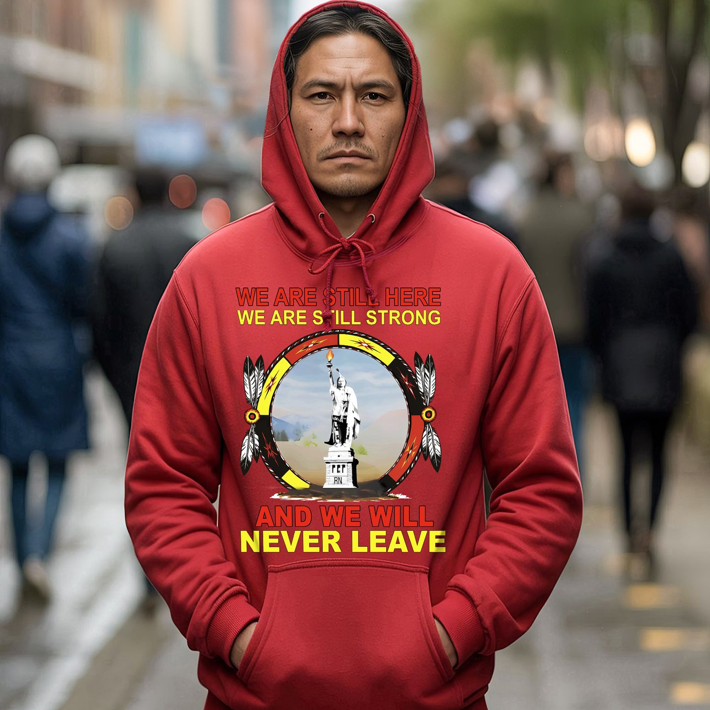 We Are Still Here We Are Still Strong And We Will Never Leave – Unisex T-Shirt/Hoodie/Sweatshirt