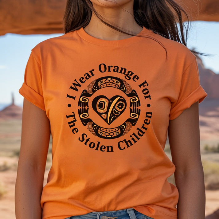 Every Child Matters Indigenous Heart & Symbol Design Unisex T-Shirt/Hoodie/Sweatshirt