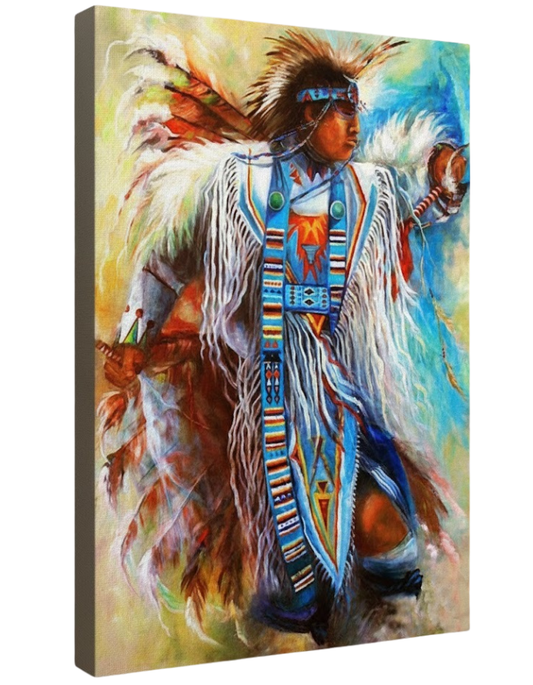Native American Man Dance - Poster & Canvas