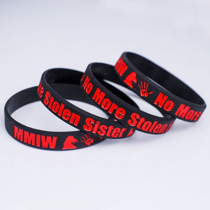 MMIW No More Stolen Sisters Silicone Wristband