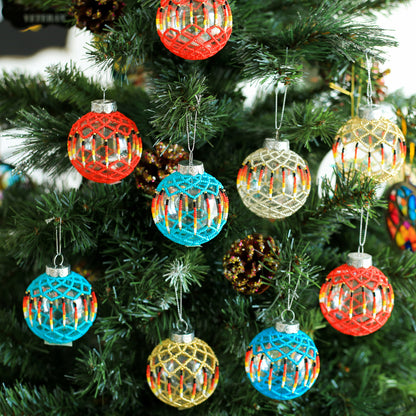 Red Beaded Handmade Ornament - Holiday Decor & Gifts